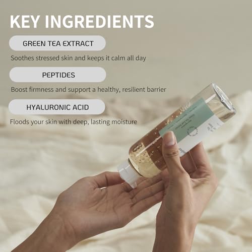 BONAJOUR] Green Tea Water Bomb Cream & Toner Set, Vegan moisturizer Duo, 7.2+3.38 fl.oz¡¦