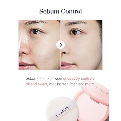 THESAEM Saemmul Perfect Pore Pink Pact - Makeup Finishing Pressed Powder for Sebum Control and Pore Minimization, Soothes Sensitive Skin with Calamine, Setting Powder, Clumps Free 12g