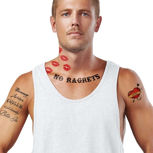 White Trash Temporary Tattoos/Easier than makeup/Perfect for Halloween/HillBilly Costume Idea