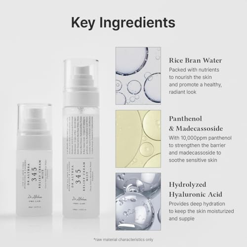 Dr.Althea 345 Relief Cream Mist | Hydrating Facial Mist with Rice Extract | Soothing Care for Sensitive Skin | Vegan Korean Skincare, 3.38 Fl Oz
