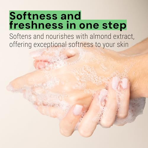 Panier des Sens - Soothing Almond Moisturizing Liquid Hand Soap - French Provence Hand Wash - Savon de Marseille Soap with Olive Oil - Refillable Bottle - 96% Natural Ingredients - 16.9 Fl Oz