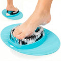 Vive Foot Scrubber for Shower Floor - Feet Cleaner for Dead Skin with Pumice Stone - Massager and Brush Exfoliating - Callus Remover, Improve Circulation and Relieves Pain - Nonslip Suction Cups