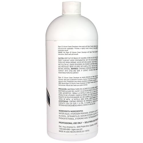 Bigen Cream Developer - 20 Volume - 32 fl oz (Pack of 1)