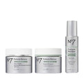 No7 Future Renew Damage Reversal Skincare Set - Anti Aging Face Serum (.33 Fl Oz), Day Cream with SPF 25 (1.69 Fl Oz) & Night Cream (1.69 Fl Oz) - Reverses Visible Signs of Sun Damage - 3-Piece Set | Damage Reversal, Day Cream, SPF 25, Night Cream