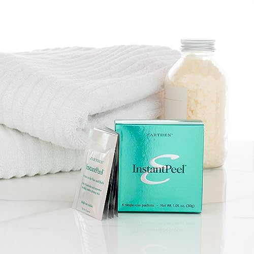 Earthen SkinCare InstantPeel Skin Remover Skin Exfoliant ? Safe for Sensitive Skin - 6 Packets/Box (1-Pack)