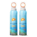 Reef Safe Mineral Sunscreen Spray SPF 50+ with Zinc Oxide, Broad Spectrum UVA/UVB Protection, Lightweight Non-Greasy, Travel Size Sunscreen for Face & Body, Water & Sweat Resistant, 6.76 oz(2 Pack)