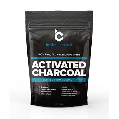 (5LB) Organic Coconut Activated Charcoal Powder - Food Grade, Kosher - Teeth Whitening, Facial Scrub, Soap Making (5 Pound)