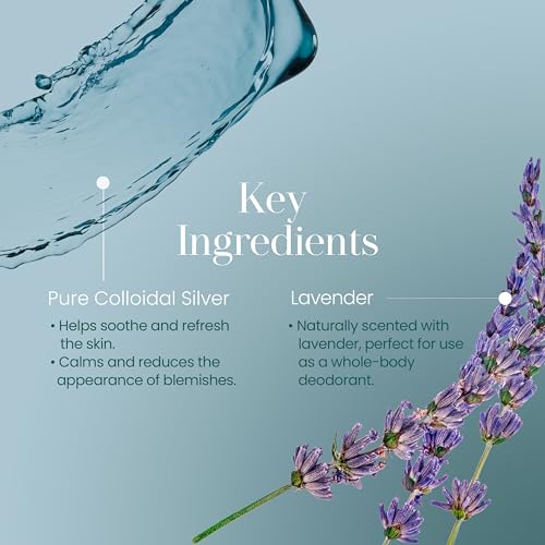 Hylunia Colloidal Silver Mist Toner 5.1 fl. oz. ? Hydrating Versatile Toner for Acne-Prone Inflamed Skin | Infused with Colloidal Silver & Lavender for Glowing Skin Cuts & Burns, Body-Refresher