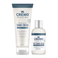 Cremo Barber Grade Pre- and Post Shave Bundle with Sensitive Shave Cream, 6oz and Post Shave Balm, 4oz