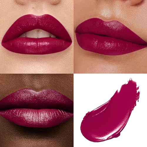 MAKI YIKA Burgundy Lipstick for Women Moisture Hydrate Lipsticks Glossy Purple Lipsticks Sheer Finish Lightweight Tinted Lip Balm (Z19 To You)