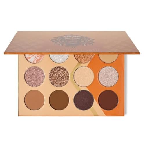 Juvia's Place Nubian Earth Palette - Browns, and Tans - Matte and Shimmer Pressed Pigments - Flattering for All Skin Tones - Shine Brown, White, Brown Palette
