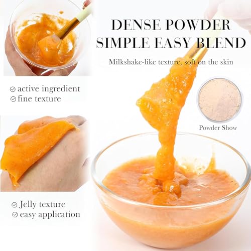 Red Jelly Face Mask Peel Off Powder 650g Moisturizing and Hydrating Repair and Smooth Skin Care for Home Spa Salon (Vampire)