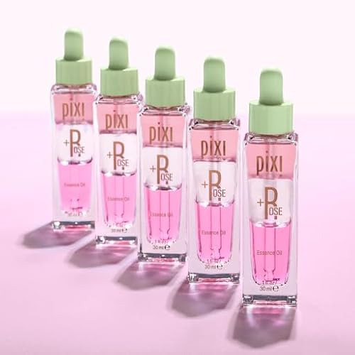 Pixi Beauty +Rose Essence Oil | Tri-Phase Nourishing Essence Oil | Rose Flower Nourishes Skin | Revitalize & Prep For Makeup | 1.00 Fl Oz