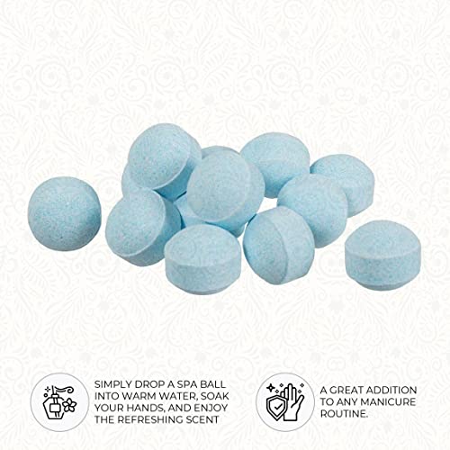 Ginger Lily Farms Botanicals Manicure Spa Balls Ocean, Manicure Soak Balls Replenishes Moisture, Softens and Conditions Skin, 8 Ounces, 80-Count