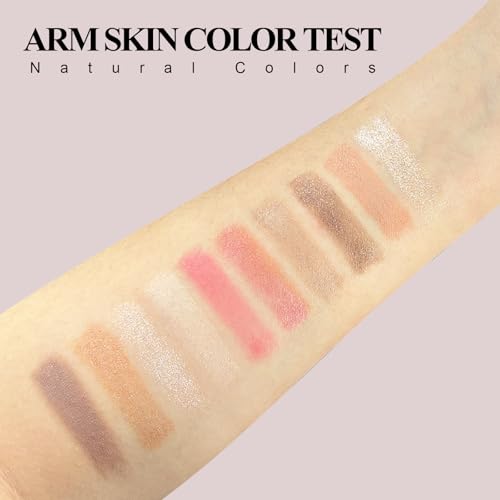 All in One Baked Makeup Palette wiht Bronzer, Highlighter, Blush and Eyeshadow, Highly Pigmented, Long Lasting Travel Compact, Baking Makeup Palette Gift for Women