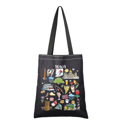 G2TUP Iowa State Souvenirs Gift Iowa Travel Tote Bag Iowa Home Handbag Iowa Tourism Gift Iowa Vacation Gift