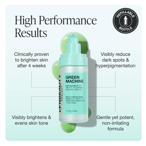 INNBEAUTY PROJECT Green Machine Vitamin C Dark Spot & Hyperpigmentation Serum, REFILL, 1 FL OZ (30ml)