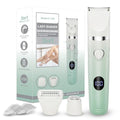 3-in-1 Painless Bikini Trimmer for Women - Electric Pubic Hair Shaver with Ceramic Blade, Wet/Dry USB Razor for Underarm/Leg/Body, Rechargeable Ladies Grooming Kit