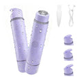 Bikini Trimmer for Women, 2-in-1 Electric Razor & Pubic Hair Trimmer, IPX6 Waterproof Bikini Shaver with 0.1-4 mm Combs, USB Charge, Painless Razors for Women Legs Underarms Face (Lalic)