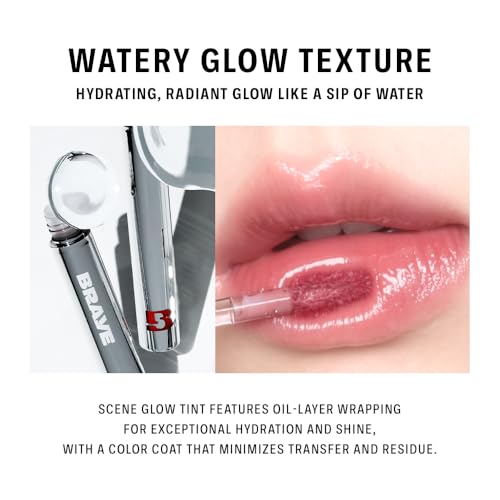 BRAYE Thin Glow Tint MINI | Effortless Pen Tint | Hydrating Water-Grip Shine | Vegan & Cruelty-Free | Long-Lasting Buildable Color l 07 MAUDLIN