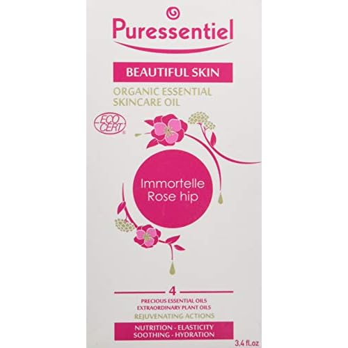 Puressentiel Organic Essential Skincare Oil - Nourishing, Soothing Blend Reduces Signs of Aging - Beneficial Essential Oils Made from Mother Earth - Eco-Friendly and Pure Ingredients - 3.38 oz