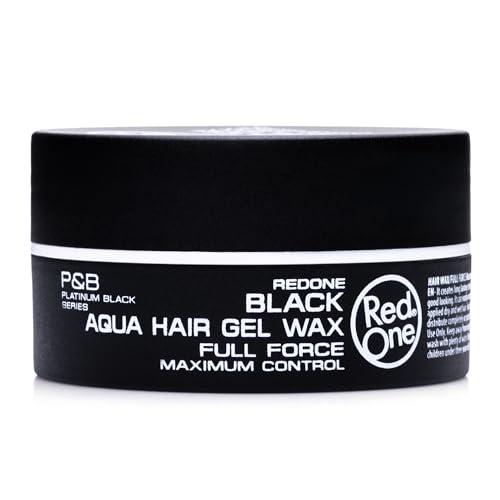 Redone Hair Styling Wax Black 150ml | Extra Hold | Gel Wax | Lime Scent | Long Lasting & Shiny Finish | For Men & Women | Professional Hair Styling Formula | Maximum Control & Smooth Texture