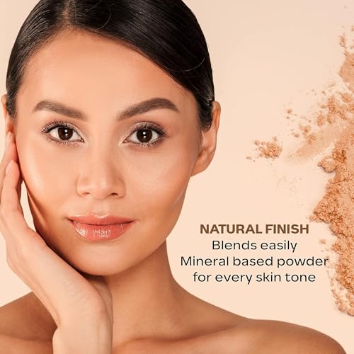 Faces Canada Mineral Loose Powder - Natural Beige 05 | Lightweight Face Powder with Applicator | Controls Shine, Evens Skin Tone & Sets Makeup | Natural Matte Finish | 0.25 Oz (7g)