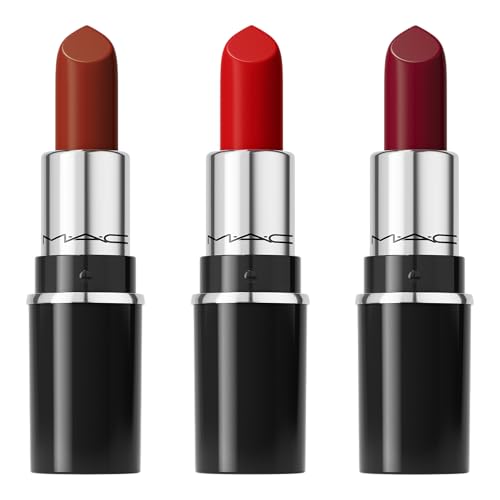 MAC Everyday Luxury Mini Lustreglass Lipstick Trio, Red, 3 Piece Set