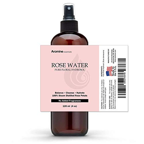 Rose Floral Water Hydrosol, 4oz (120ml)