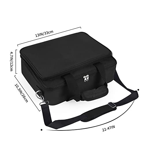 Barber Hairdryer Carrying Case - Hairstylist Travel Bag with Storage for Blow Dryer & Salon Equipment