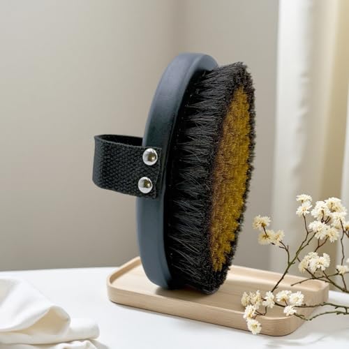 New Launch Copper Dry Brushing Body Brush with Exfoliating Gloves | Ion Charged Copper Bristles for Flawless Skin | Lymphatic Drainage and Blood Circulation Improvement with Korean exfoliating mitt