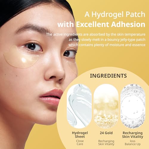 SNP [K Beauty 24K Gold Firming Eye Patch & 24K Gold Ampoule Sheet Mask
