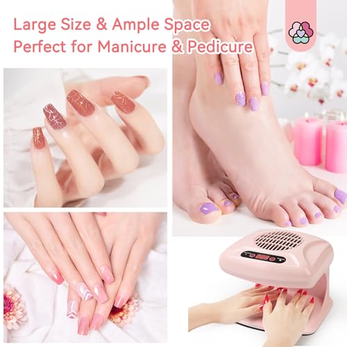 SAVILAND 300W Professional Nail Dryer: 2026 Quick-Drying Fan with Hot & Cold Air for Regular Polish, Acrylic & Dip Powder, Essential Nail Tech Dehydrator Tool
