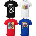 BROOKLYN VERTICAL 4-Pack Boys Short Sleeve Crew Neck T-Shirt with Chest Print | Soft Cotton Sizes 6-20