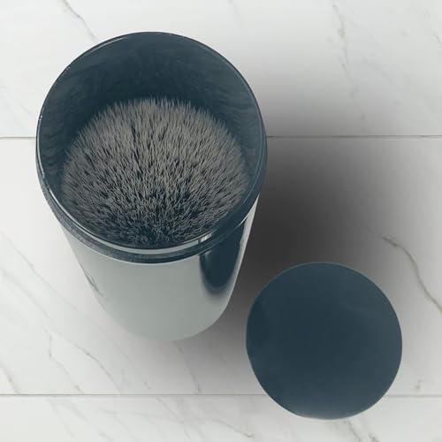 G.B.S Synthetic Shaving Brush with Travel Tube - Professional Wet Shaving Kit, Vegan Bristles, Men¡¯s Grooming Essentials