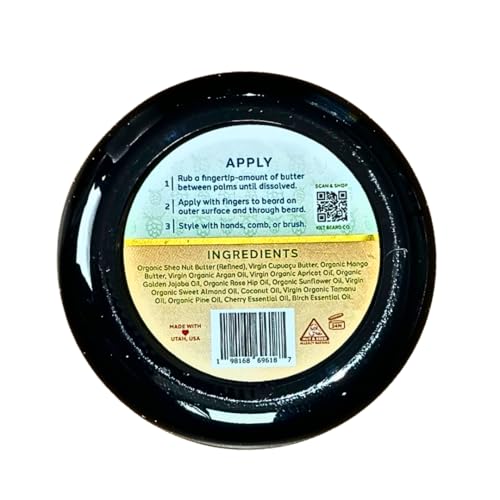 Highlands Beard Butter for Men- Best Beard Moisturizer & Conditioner & Conditioner- All-Natural Shea & Mango Butter- Softens & Hydrates Dry, Coarse Beards- Cherry, Pine & Birch Scent.