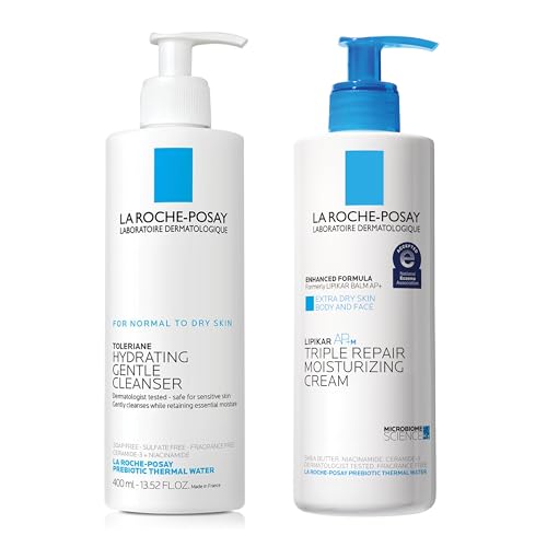 La Roche-Posay Lipikar AP+MAX Triple Repair Moisturizing Body Cream | Face & Body Lotion for Dry Skin with Shea Butter & Niacinamide | Gentle Moisturizer for Very Dry, Rough & Sensitive Skin