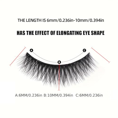 Magnetic Eyelashes Kit: 10 Pairs + 2 Liners | Glue-Free 3D Lashes | Sweat & Tear Proof | Reusable 100+ Wears | $0.06 Per Use | Beginner Friendly
