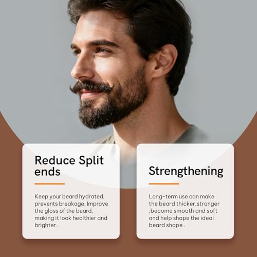 NUSPA NUSPA Nourishing Beard Oil Natural-derived,Detangling Add Shine hair and beard growth oil is suitable for men's thick, soft, smooth, nutritious beard oil beard care