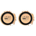 L.A. Girl Pro.Face Matte Pressed Powder, Creamy Natural GPP604 (Pack of 2)