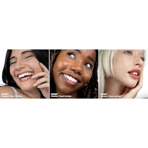 Hurraw! Hazelnut Tinted Lip Balm, 3 Pack: (Sheer Brown Tint) Organic, Certified Vegan, Cruelty and Gluten Free. Non-GMO, 100% Natural Ingredients. Bee, Shea, Soy and Palm Free. Made in USA