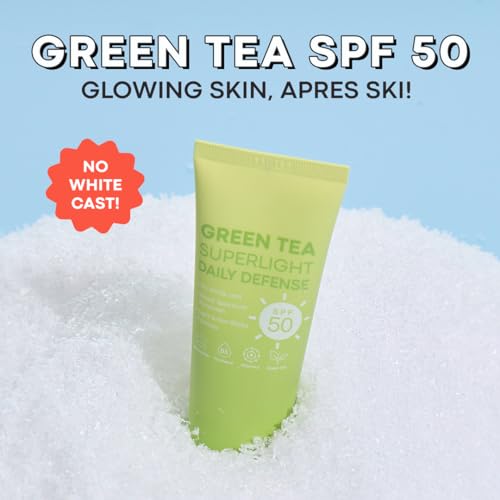 TONYMOLY Green Tea Korean Sunscreen SPF 50 ? Non-Greasy Broad Spectrum Face Sunscreen with Niacinamide, Panthenol & Hyaluronic Acid, Travel Size 50ml