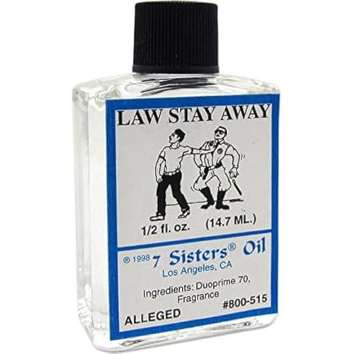 INDIO 7 Sisters of New Orleans Perfumed Anointing Oil - Law Stay Away, 1/2oz