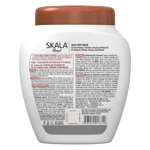 Skala Expert Biotin Bomb Hair Cream 1 Kg (35.2 oz) - Strengthens and Nourishes Weak, Damaged Hair - NutriForce Technology for Hydration & Protection