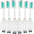 Toothbrush Replacement Heads for Philips Sonicare E-Series, Essence, Elite, Advance, CleanCare Screw-on Electric Toothbrush Heads HX7022/66, 6 Pack