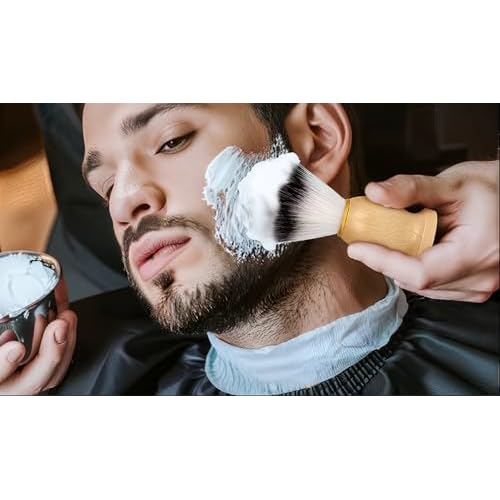 Premium Badger Hair Shaving Brush for Men with Ergonomic Wood Handle - Ultra Soft Lather for Safety Razor & Wet Shaving - Best Gift for Men (Husband, Dad, Boyfriend) - Luxury Barber Grade