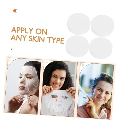 FRCOLOR 100pcs Compressed Cotton Facial Mask Sheets DIY Disposable Face Mask for Home Skin Care