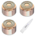 Generation 3 Facial Hair Remover Replacement Heads for Finishing Touch Flawless,Double Precision Blades Replacement Heads Compatible with Finishing Touch Flawless Gen 3,Pack of 3.