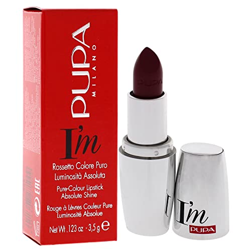 PUPA Milano I Am Pure-Colour Lipstick - Intense Color And Absolute Brightness - High Concentration Of Pigments - Lightweight And Flawless - Melts Perfectly On Lips - 422 Fancy Violet - 0.123 OZ