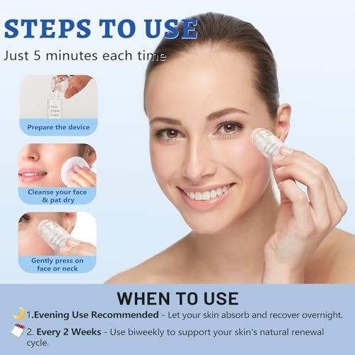 Micro Infusion for Skin Care, Collagen, Peptide, Hyaluronic Acid Serum, Face Serum and Stamp 0.05mm